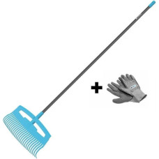 Cellfast Leaf rake IDEAL, set with BASIC gloves, width 52.5 cm, 178 cm, 0.74 kg (40-311K)