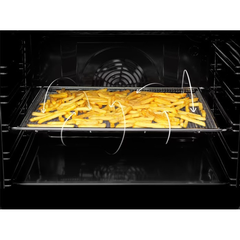 Electrolux Плита комбинированная, 58л, 50x60см, дисплей, конвекция, пар, белый (LKK560205W)