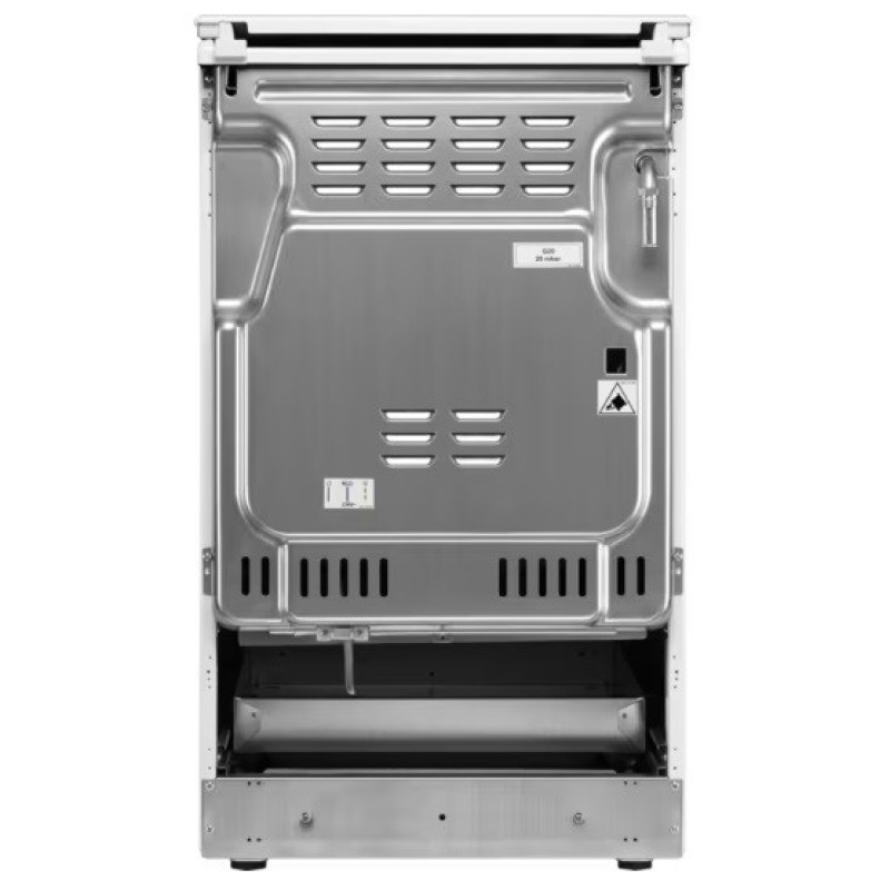 Electrolux Плита комбинированная, 58л, 50x60см, дисплей, конвекция, пар, белый (LKK560205W)