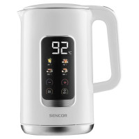 Sencor Электрочайник 1.7л, Strix, LED дисплей, двойные стенки, белый (SWK0950WH)
