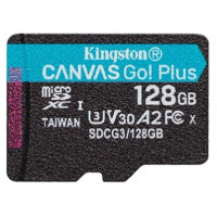 Kingston Карта памяти microSD 128GB C10 UHS-I U3 A2 R170/W90MB/s + SD (SDCG3/128GBSP)