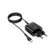 Зарядное устройство HOCO C72Q Glorious USB QC3.0 + cable USB to USB-C 18W Black (6931474732545)