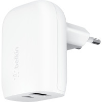 Belkin Home Charger 37W USB-C PD PPS 25W, USB-A 12W, white (WCB007VFWH)