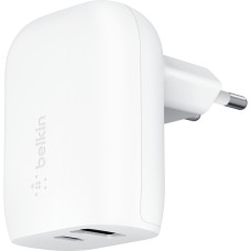 Belkin Home Charger 37W USB-C PD PPS 25W, USB-A 12W, white (WCB007VFWH)