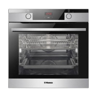 Hansa Духовой шкаф электрический, 65л, A, дисплей, конвекция, телескопические направляющие, 3 стекла, нержавеющая сталь (BOEIS69407)