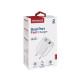 Зарядное устройство Promate 17W USB-C + USB-A (biplug-2.white)