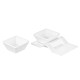ARDESTO Set for snack, 3pcs, porcelain, white (AR3750)