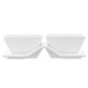 ARDESTO Set for snack, 3pcs, porcelain, white (AR3750)