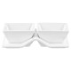 ARDESTO Set for snack, 3pcs, porcelain, white (AR3750)