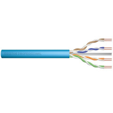 Digitus CAT 6A U-UTP installation cable, 500 MHz Eca (EN 50575), AWG 23/1, 500 m drum, sx, blue (DK-1613-A-VH-5)