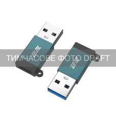 2E Адаптер 2Е USB-C > USB-A, Pine Green (2E-W3311)