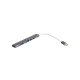 Концентратор Maxxter USB-C to 1xUSB 3.0 + 2xUSB 2.0 + 1xUSB-C PD100W + 1xUSB-C (HU3C-4P1PD-01)