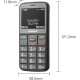 Мобильный телефон Panasonic KX-TU160 Black (KX-TU160EXB)