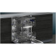 Siemens Dishwasher Siemens built-in, 14sets, A+++, 60cm, display, 3 basket, Zeolith, white (SN65ZX19CE)