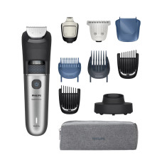 Philips Тример Philips Series 7000, для бороди і вусів, акум., сталь, чорно-сріблястий (BT7670/15)