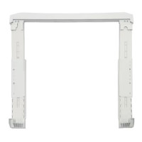 Beko Комплект монтажний для з'єднання пральної машини з сушильною машиною 40-54 см, білий (NPSKW)