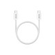 Дата кабель USB-C to USB-C 1.0m 60W Magnet Braided White Canyon (CND-CCMG60AB15W)