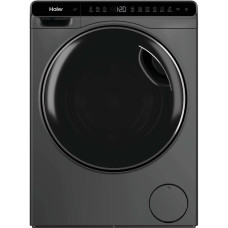 Haier Стиральная машина фронтальная, 5кг, 1200, A, 42/3см, дисплей, инвертор, люк черный, Wi-Fi, высота 70см, серебристый (HW50-BP12307GU1S)