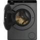 Haier Пральна машина фронтальна, 5кг, 1200, A, 42.3см, дисплей, інвертор, люк чорний, Wi-Fi, висота 70см, cріблястий (HW50-BP12307GU1S)