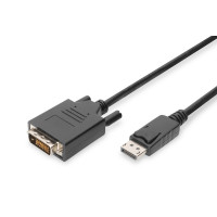 Digitus Кабель DisplayPort-DVI-D (AM/AM) 2м, черный (AK-340301-020-S)