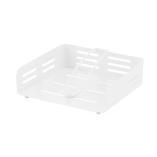 ARDESTO Napkin holder Midori 18х18х6.5cm, metal, white (AR0906W)