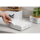 ARDESTO Napkin holder Midori 18х18х6.5cm, metal, white (AR0906W)