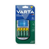 VARTA Зарядное устройство LCD Charger + Аккумулятор NI-MH AA 2600 мАч, 4 шт. (57070201451)
