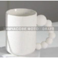 ARDESTO Mug Bubbles, 500ml, porcelain, white (AR3495)