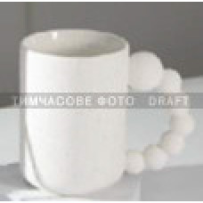 ARDESTO Mug Bubbles, 500ml, porcelain, white (AR3495)