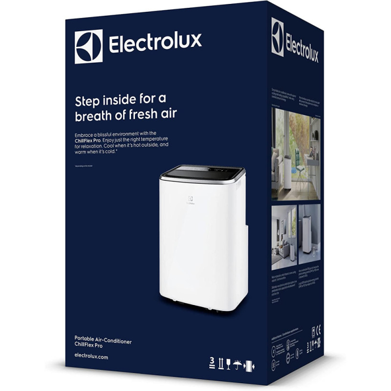 Electrolux Portable Air Conditioner ChillFlex Pro EXP26U338HW, 25 м2, A/A++, R290