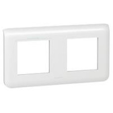 Legrand MOSAIC front cover plate (2x2 modules) horizontal white (078804)