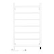 ARDESTO electric towel warmer SMART, 480x800mm, timer-regulator, steel, left connection, white (12-166153-4880)