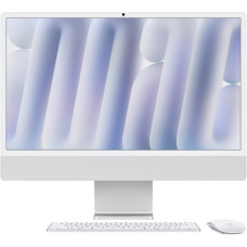 Компьютер Apple 24" iMac Retina 4.5K / Apple M4 (10-c/CPU, 10-c/GPU), 16, 512, Silver, Model A3137 (MWUV3UA/A)