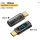 Переходник USB-C M to USB-C F 40Gbps 240W 8K with display XoKo (AC-240TCС)