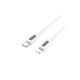 Дата кабель USB-C to Lightning 1.0m PD silicone BX114 Structure white BOROFONE (6941991116834)