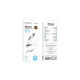 Дата кабель USB-C to Lightning 1.0m PD silicone BX114 Structure white BOROFONE (6941991116834)