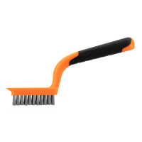 Neo Tools straight wire brush, 5x11 rows, straight wire 0.3mm, 1800mm, two-component handle (39-051)