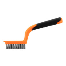 Neo Tools straight wire brush, 5x11 rows, straight wire 0.3mm, 1800mm, two-component handle (39-051)