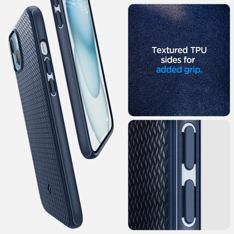 Spigen iPhone 15 Plus Mag Armor MagFit Navy Blue