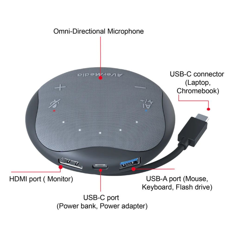 AVerMedia Pocket Speakerphone Hub AS315