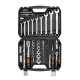 Neo Tools Tool set, 82pcs, 1/2 , 1/4 , CrV, case (10-059)