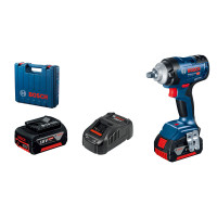 Bosch Cordless Impact Driver Professional GDS 18V-400, 2* 18 В GBA 5 Ah, 400 Nm, 0-2500 rpm, Charger GAL 18V-40, case, square, 1.87 kg (0.601.9K0.020)
