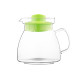 Termisil Tea pot Maja, 1250ml, barrel, borosilicate glass+plastic, lime (CDTS125AL)