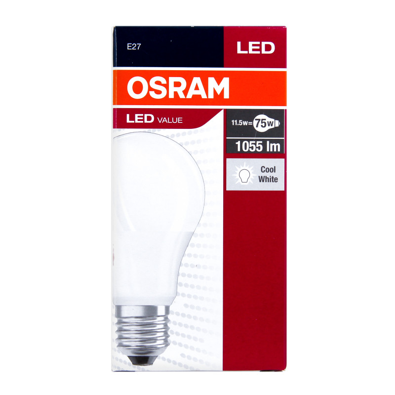 Osram Лампа LED E27 10.5Вт 1055Лм 4000К A75 (4052899973404)