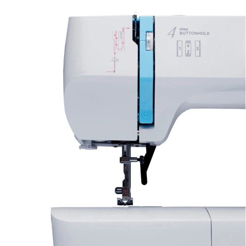 Minerva Sewing machine Horizon R, electromechanical, 71W, 13 sewing operations, loop semi-automatic, white (HORIZONR)