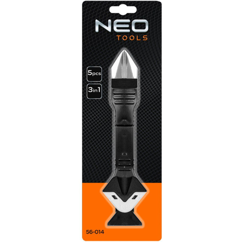 Neo Tools Шпатель для силіконовий та герметика, 185мм, 3-6-10-13-17мм (56-014)
