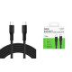 Belkin Кабель USB-C > USB-C зарядки/синхронизации 3м, 240Вт, Type-C, витой, черный (CAB025HQ3MBK)