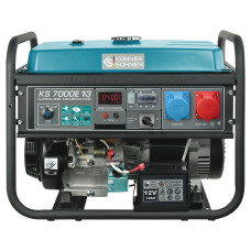 Könner & Söhnen Gasoline generator KS 7000E 1/3, 230/400V, 5.5/5.0kW, 25l, LED display, ATS(ATS), 81kg (KS7000E-1/3)