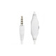 Наушники Gembird MHS-03 White/Red (MHS-03-WTRD)