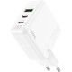 Зарядное устройство HOCO C115A Header 2xUSB-C PD65W + 1xUSB QC3.0 GaN White (6931474798312)